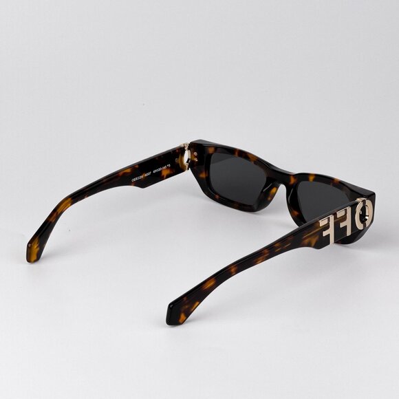 Off-White FILLMORE Sunglasses – Havana Frame Grey Lenses | Model OERI124 6007 - Picture 5 of 13